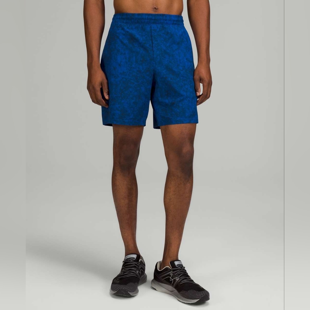 Lululemon 2021 Men's Pace Breaker Linerless Short 7" Symphony Blue Navy Size M